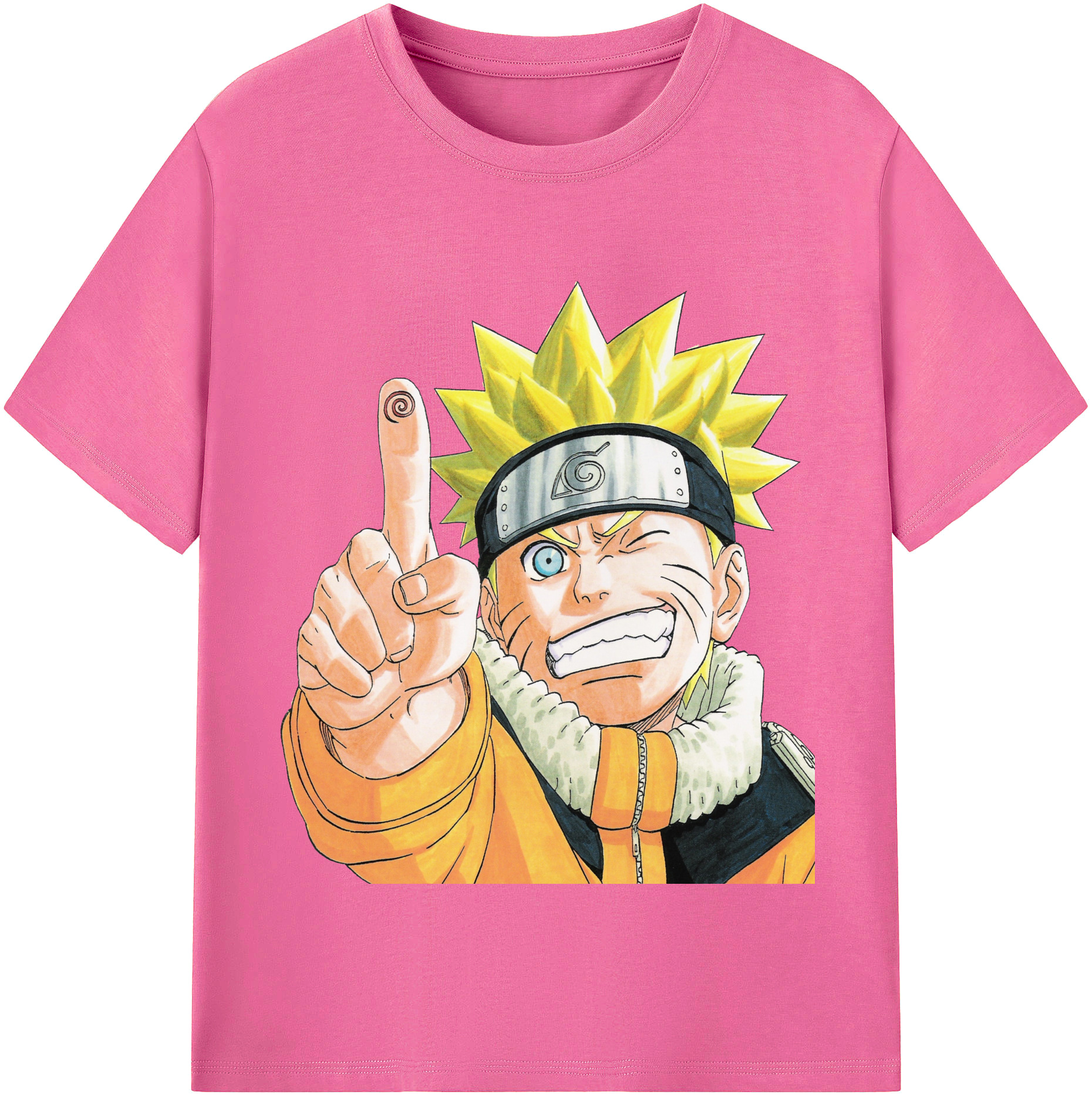 （画像用） NARUTO -ナルト- うずまき ナルト Uzumaki Naruto レディースカジュアルプリントTシャツ（綿100％）